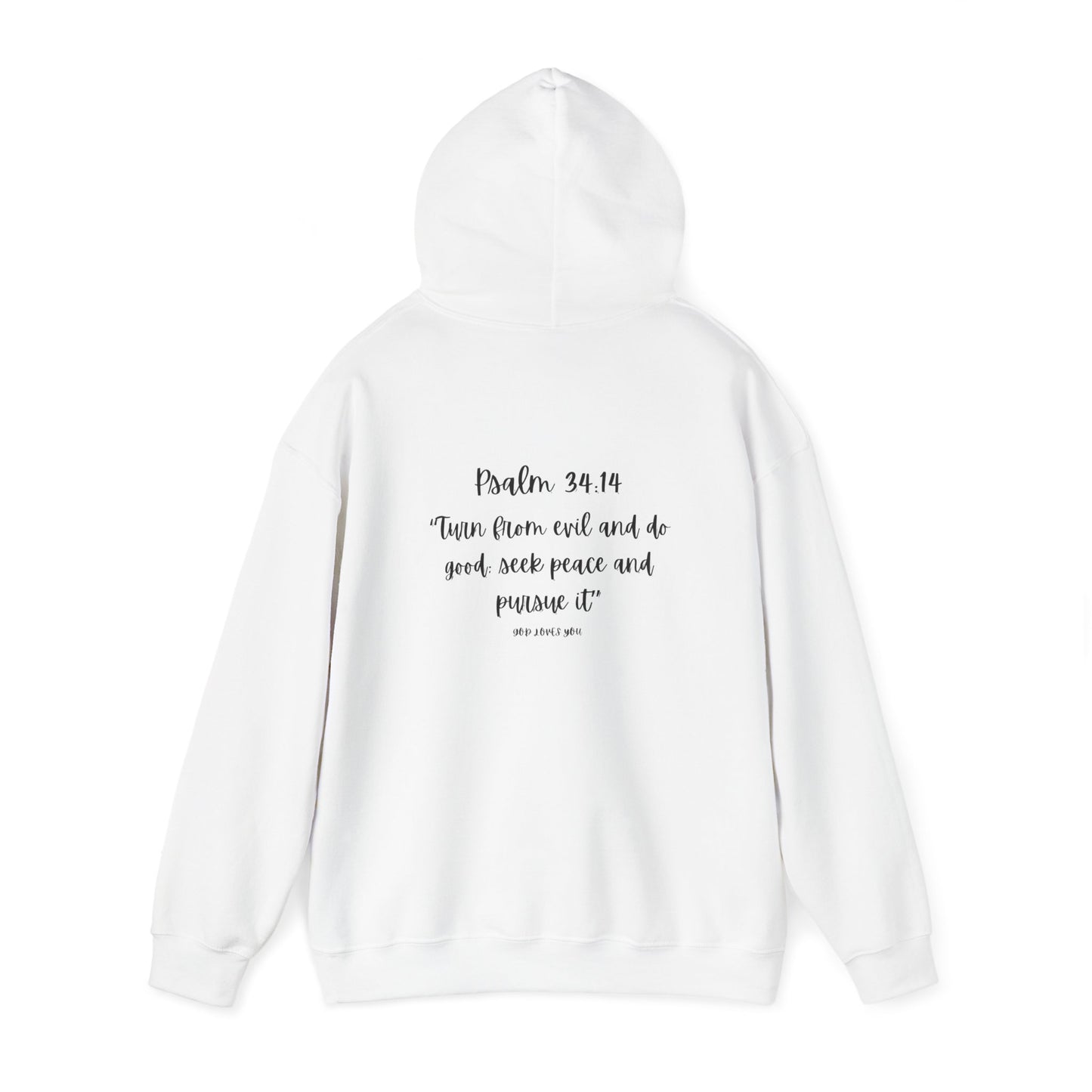 Spirit lead me Psalm 34:14 Unisex Heavy Blend™ Hooded Sweatshirt