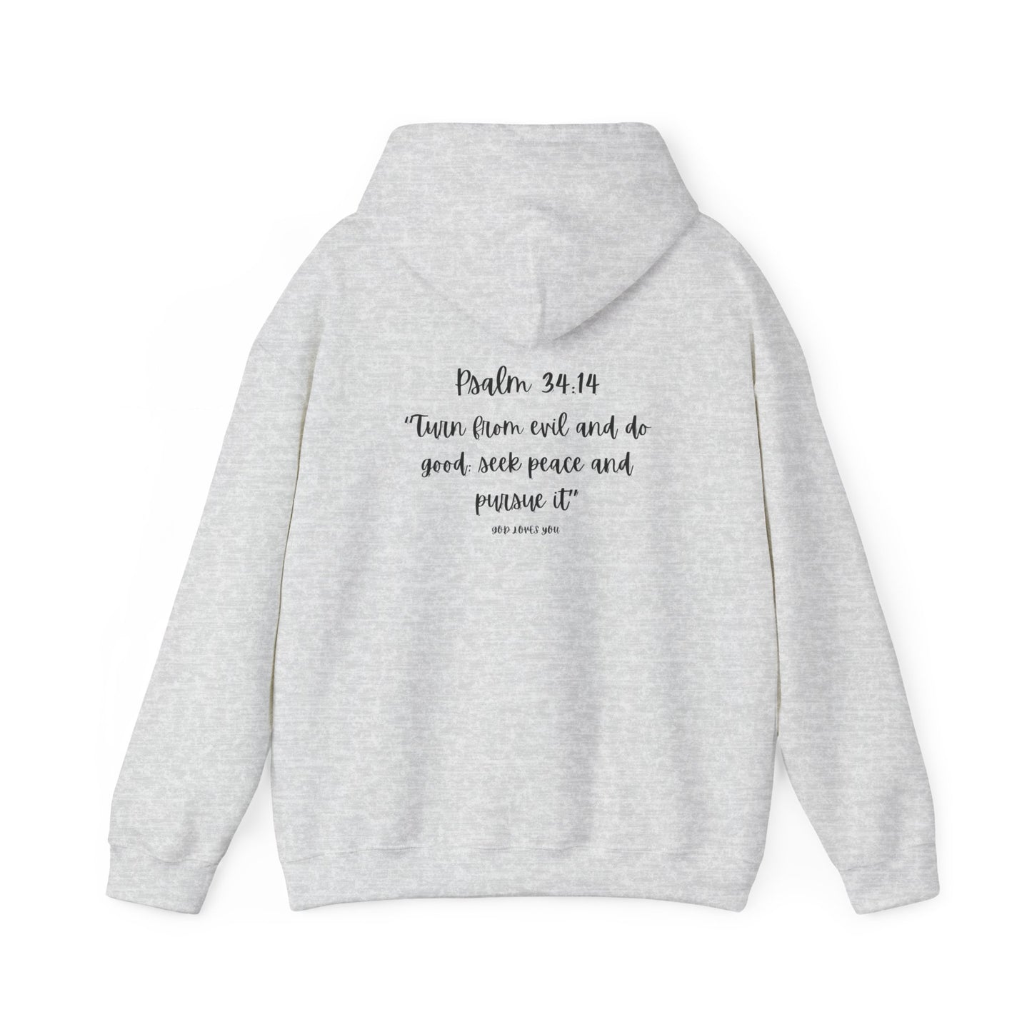 Spirit lead me Psalm 34:14 Unisex Heavy Blend™ Hooded Sweatshirt