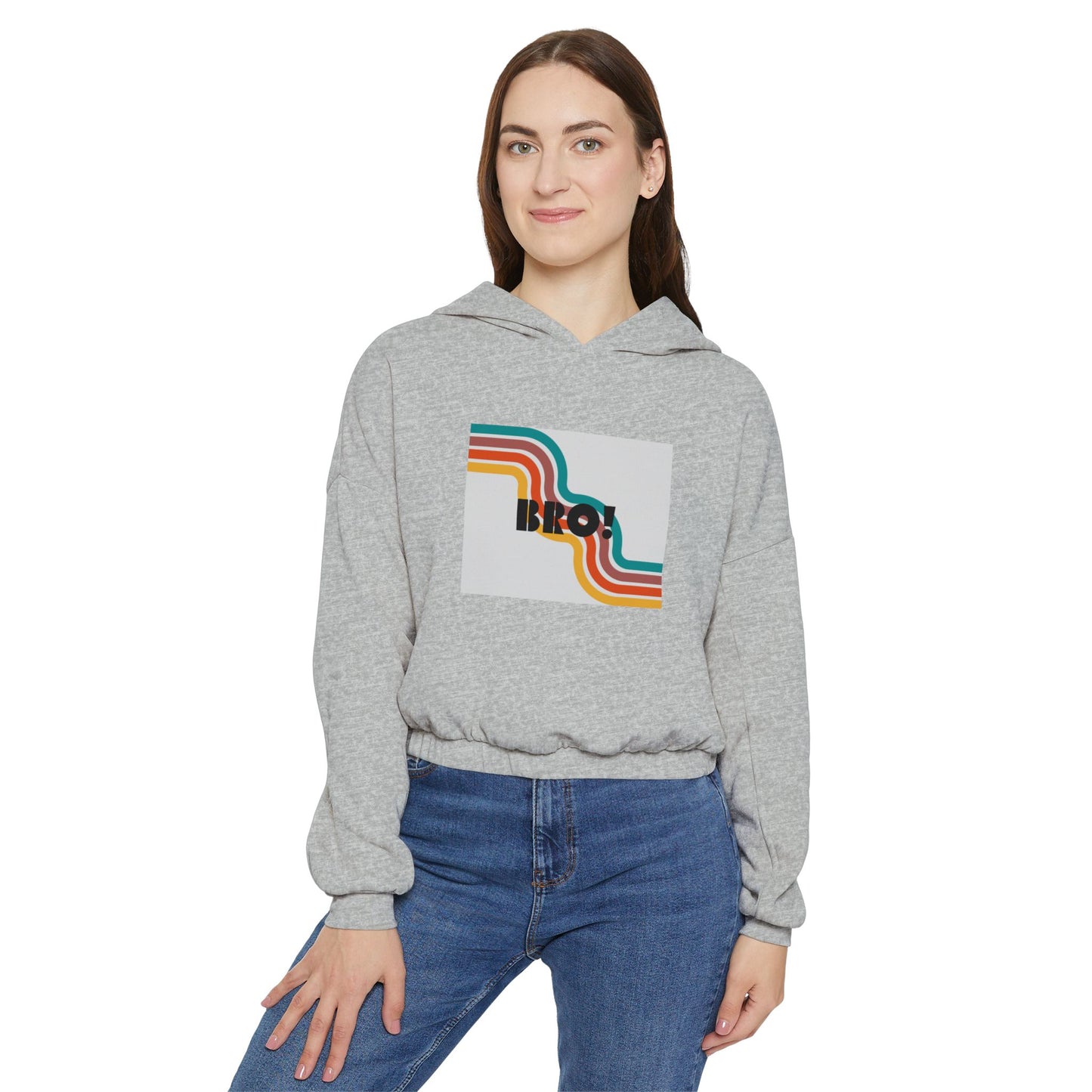 BRO! Women's Cinched Bottom Hoodie