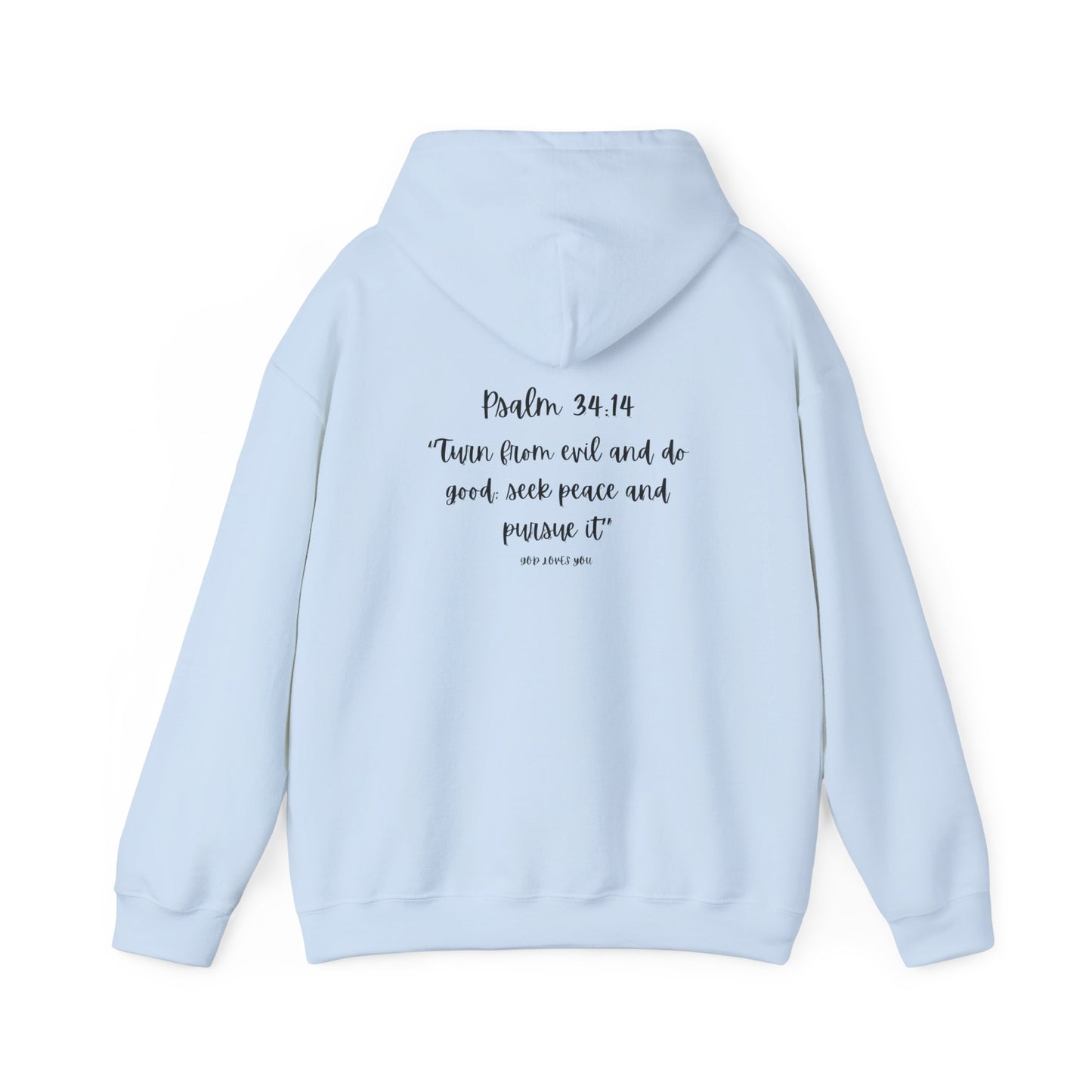 Spirit lead me Psalm 34:14 Unisex Heavy Blend™ Hooded Sweatshirt