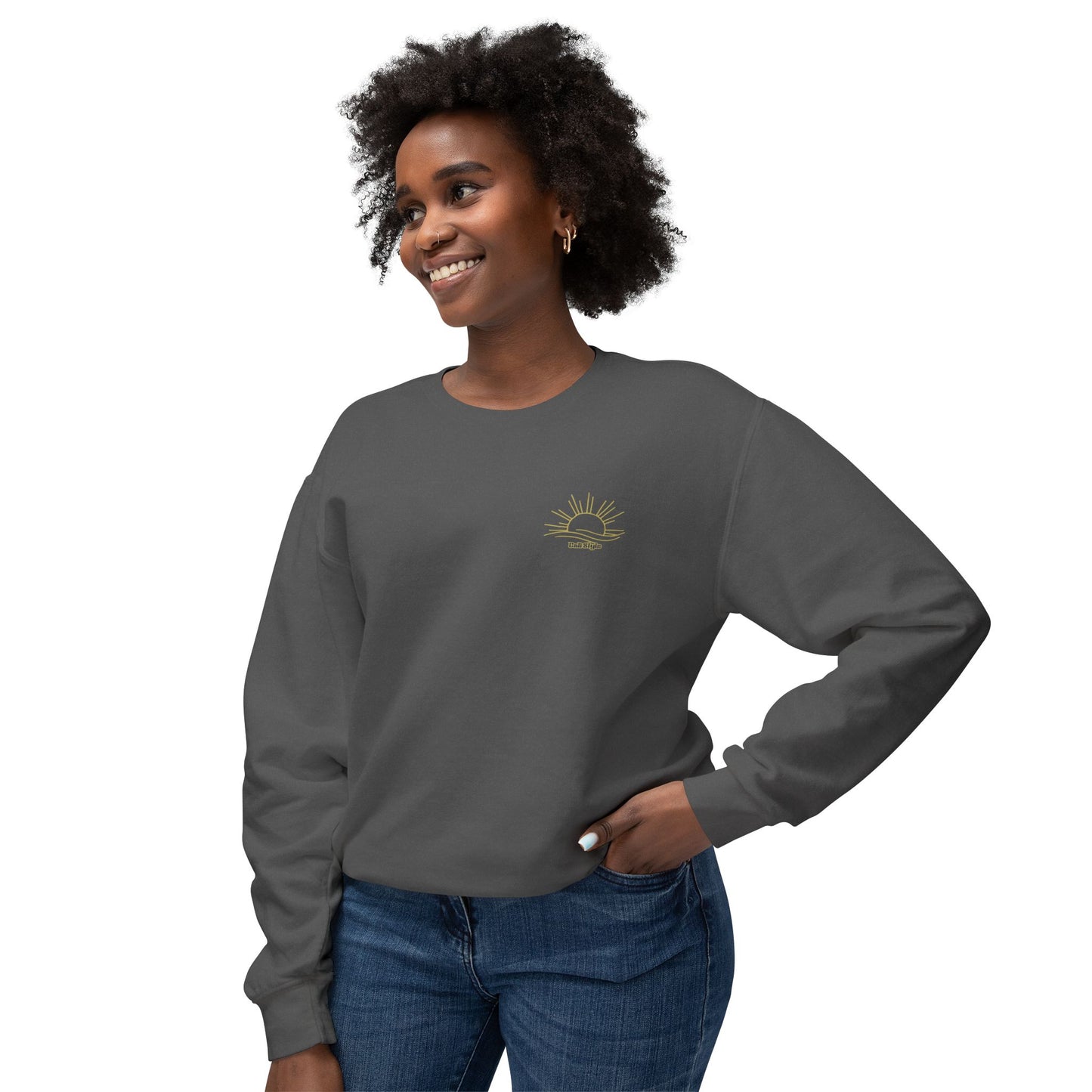 Cali Style - Unisex Lightweight Crewneck Sweatshirt