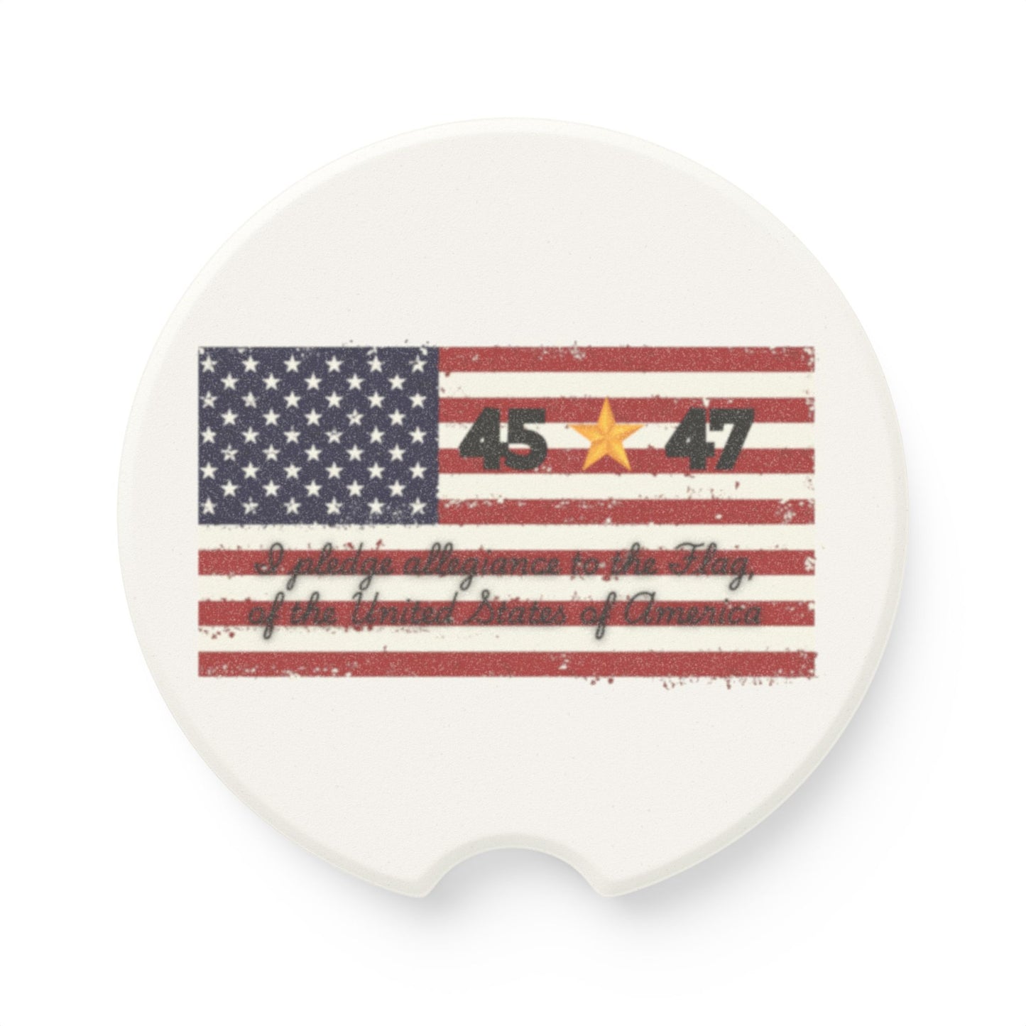 45*47- One Nation Soapstone Car Coaster