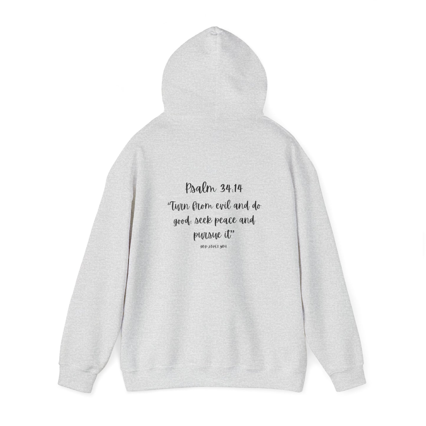 Spirit lead me Psalm 34:14 Unisex Heavy Blend™ Hooded Sweatshirt