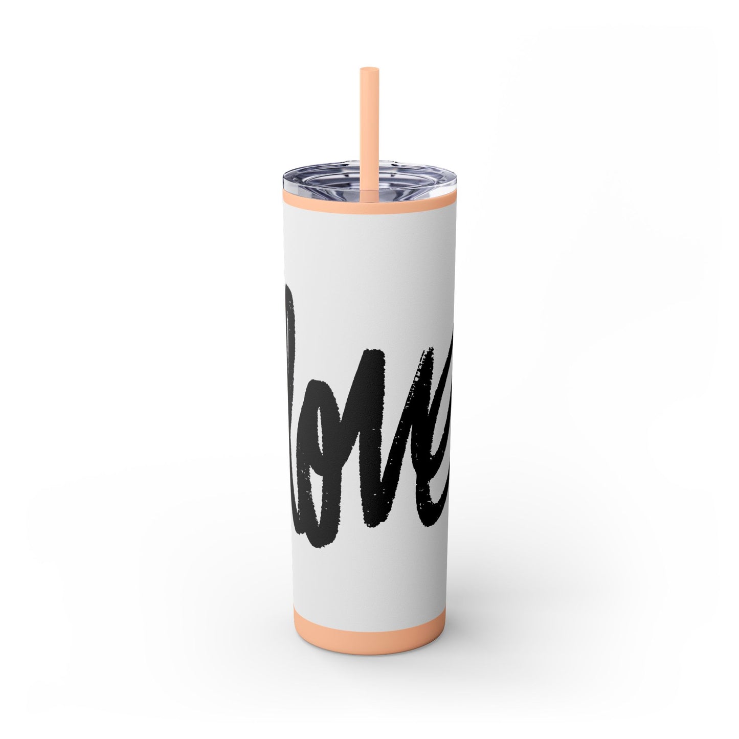 Love - Skinny Tumbler with Straw, 20oz