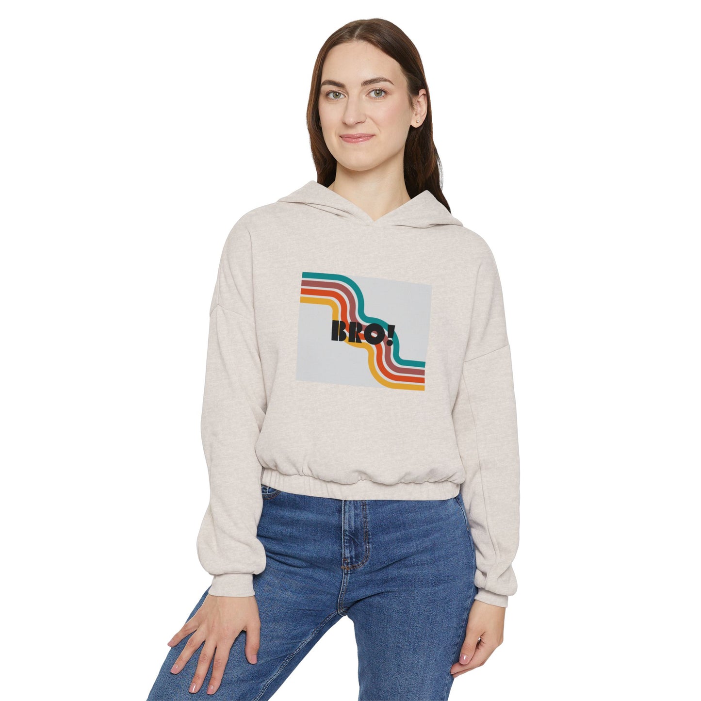 BRO! Women's Cinched Bottom Hoodie