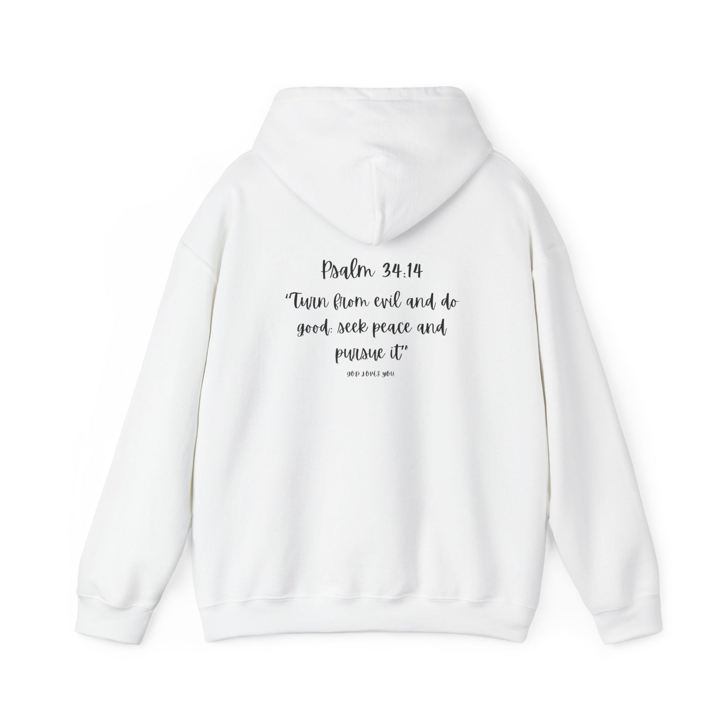 Spirit lead me Psalm 34:14 Unisex Heavy Blend™ Hooded Sweatshirt