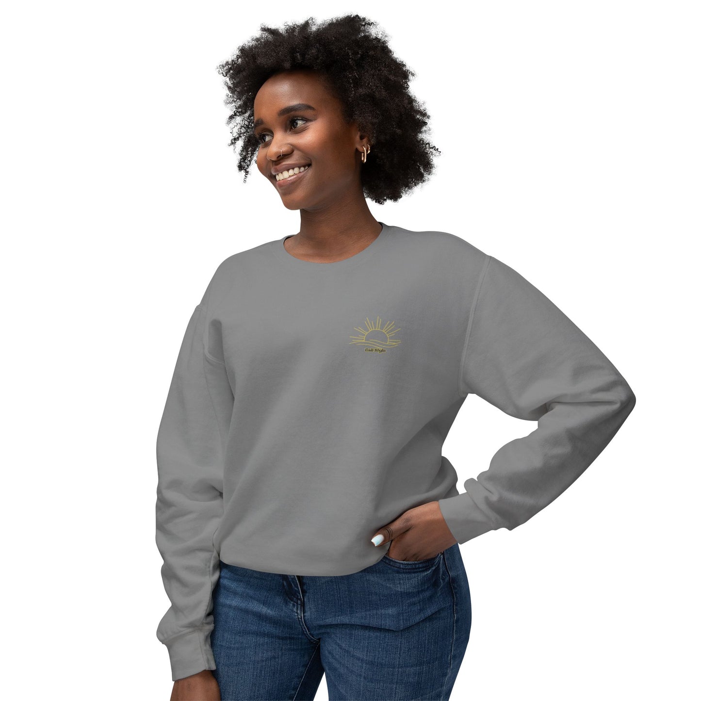 Cali Style - Unisex Lightweight Crewneck Sweatshirt