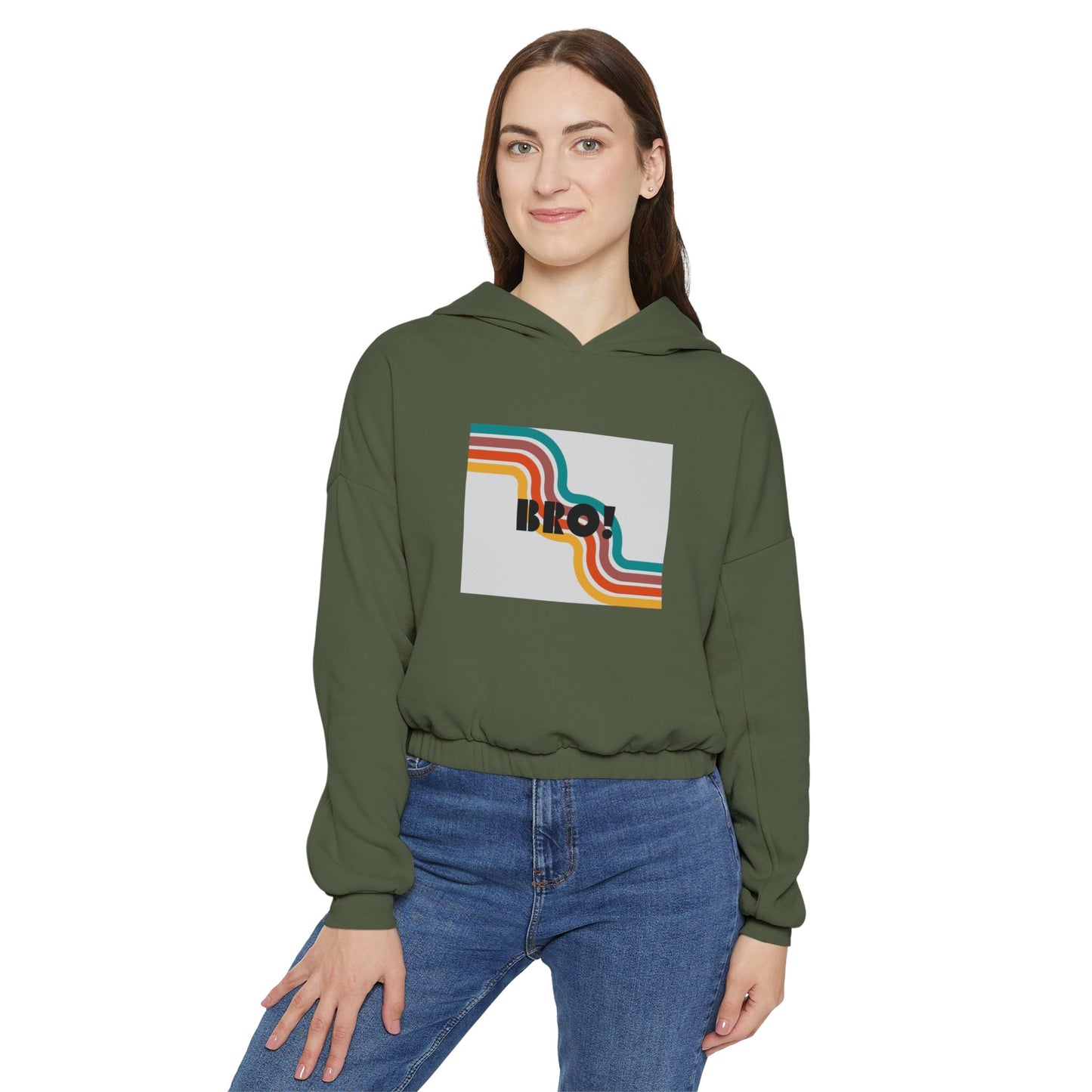 BRO! Women's Cinched Bottom Hoodie