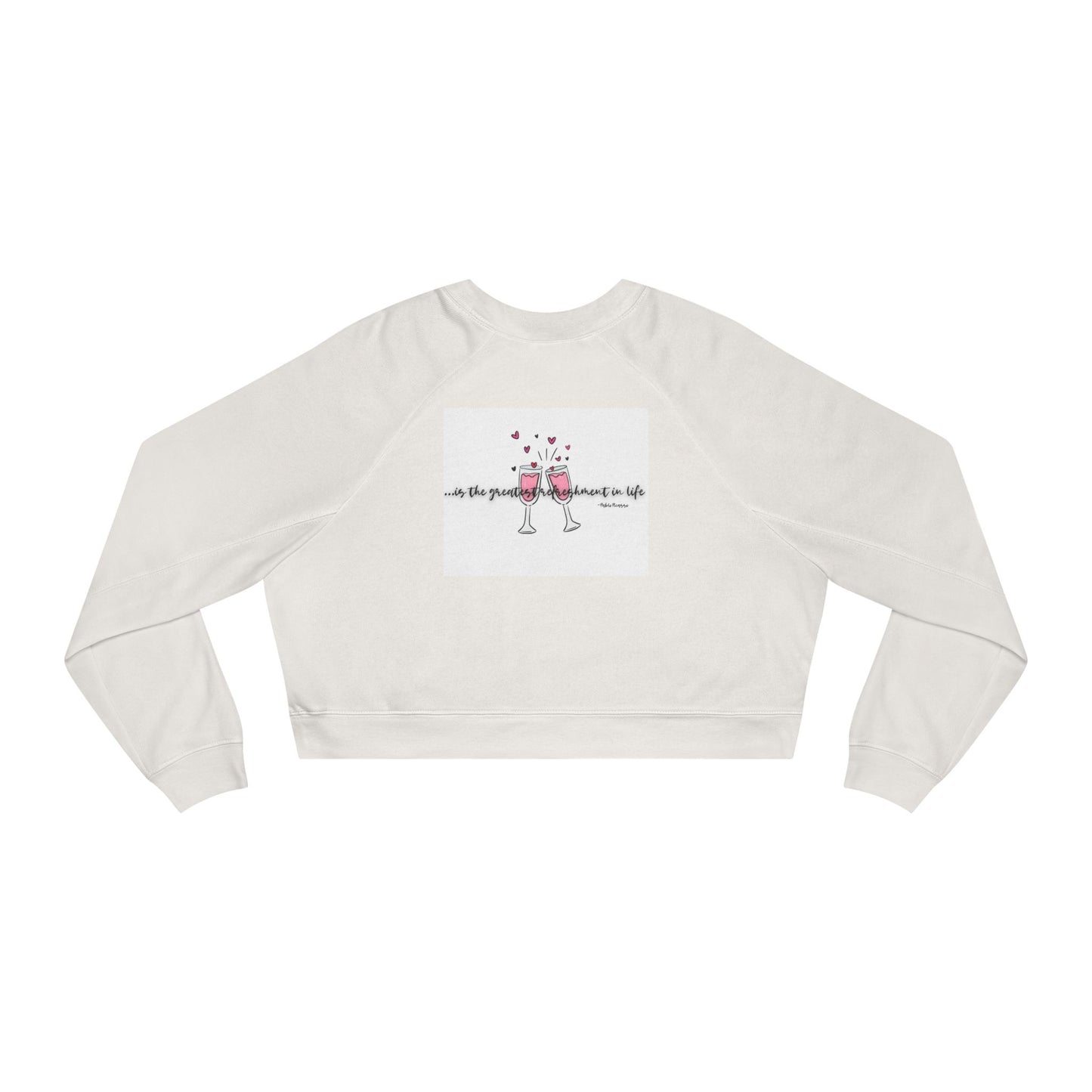 Women's LOVE Cropped Fleece Pullover