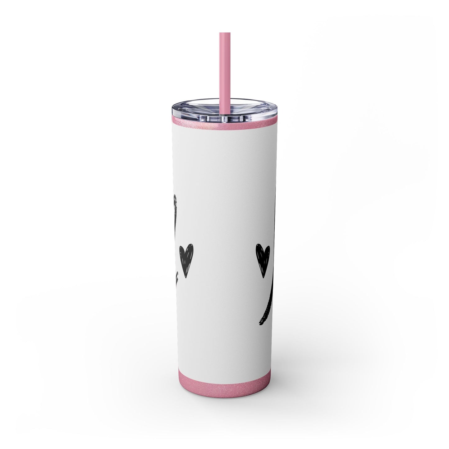 Love - Skinny Tumbler with Straw, 20oz