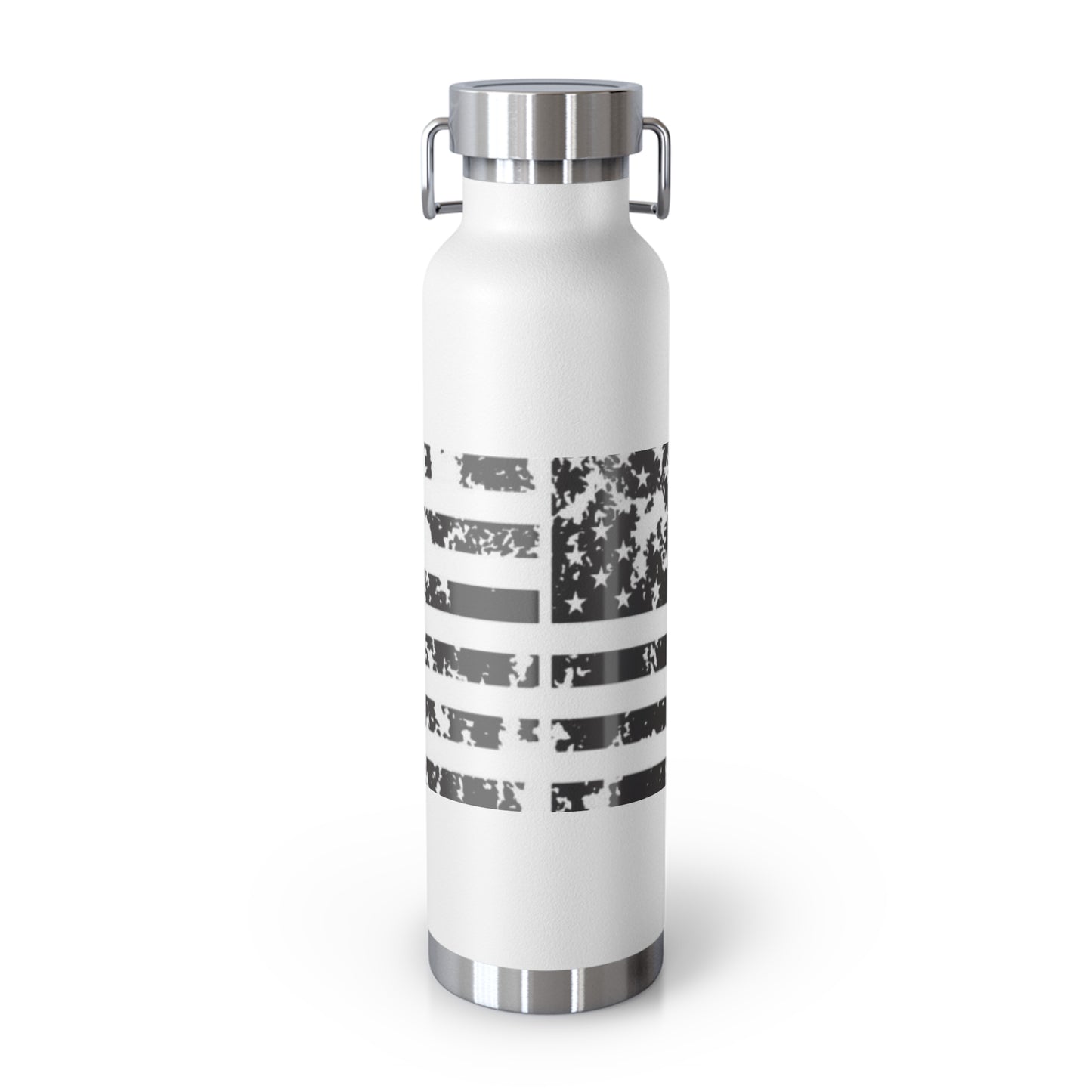 Blacked out USA Flag Copper Vacuum Insulated Bottle, 22oz