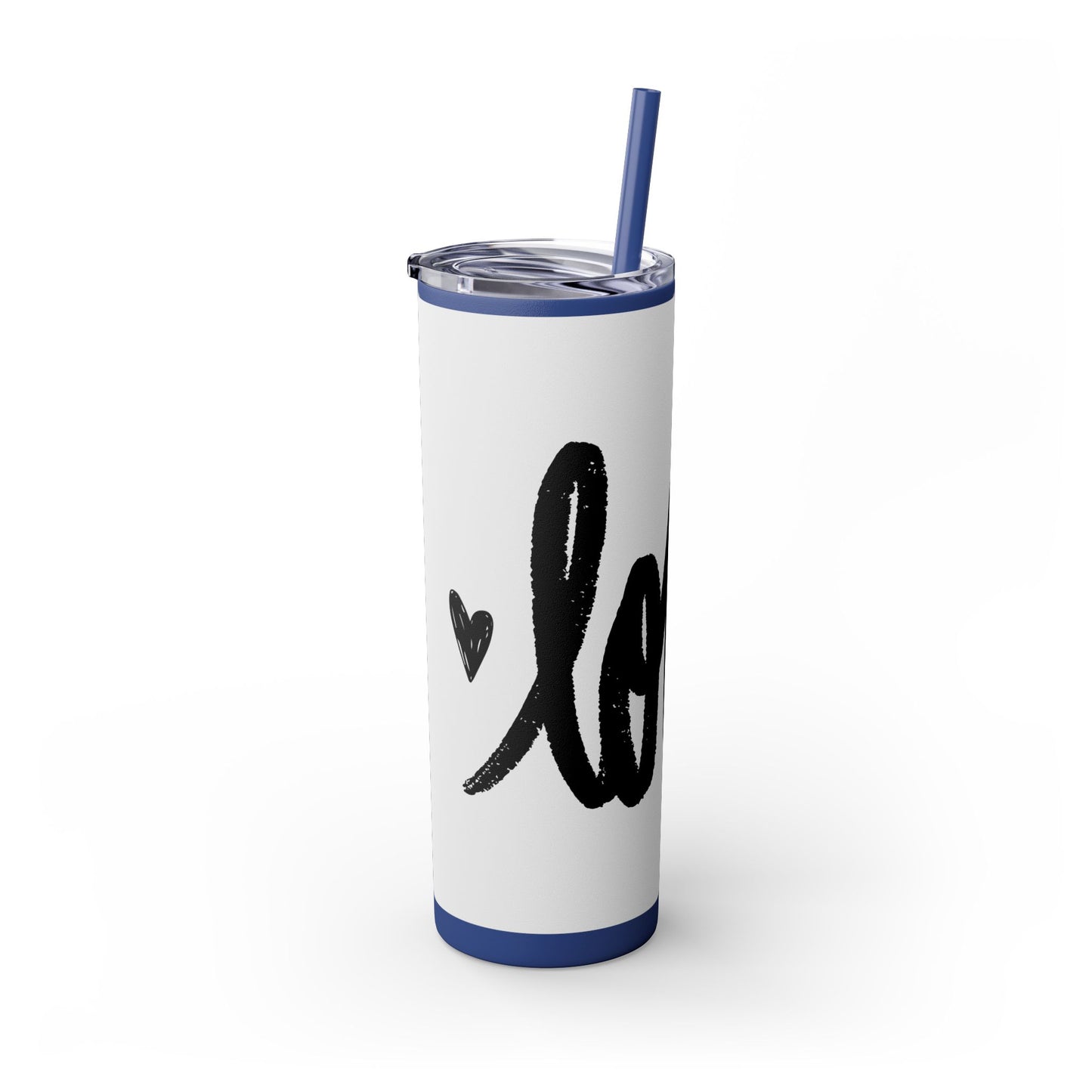 Love - Skinny Tumbler with Straw, 20oz