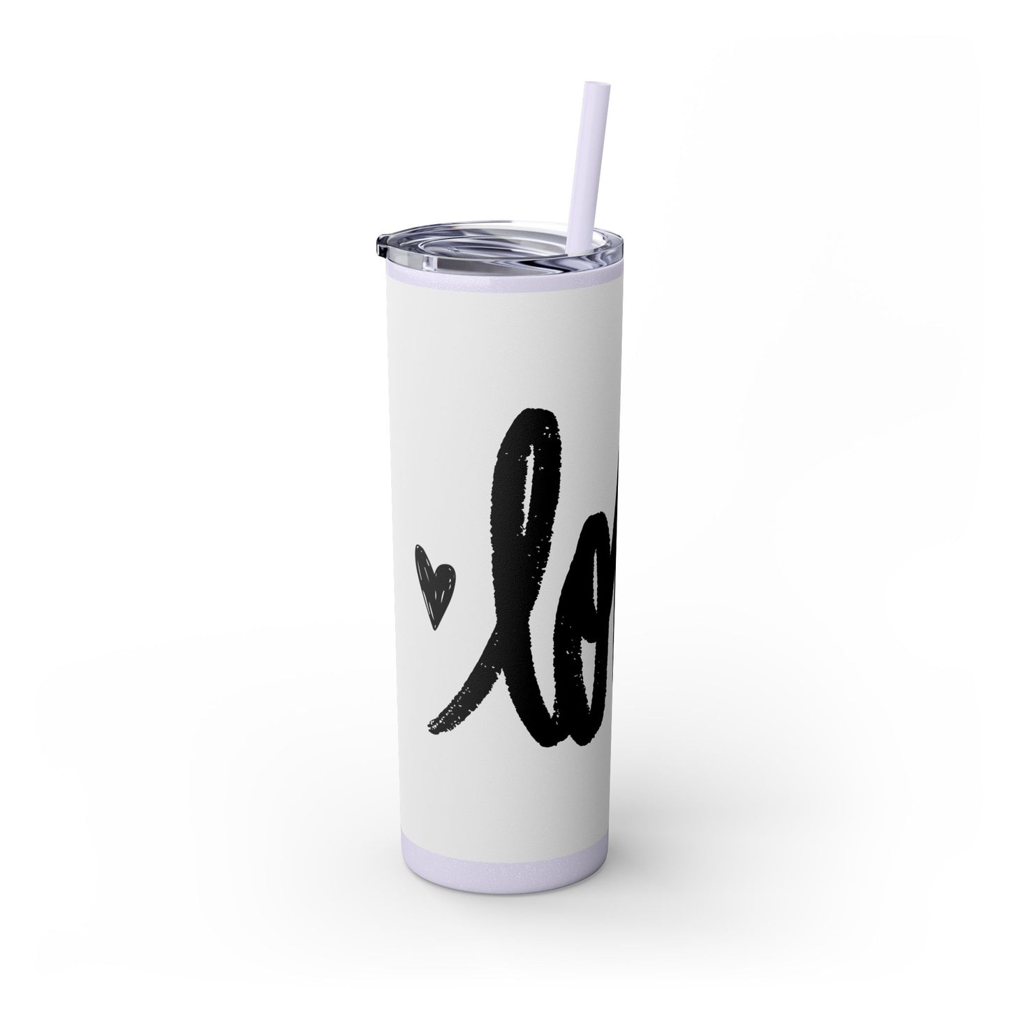 Love - Skinny Tumbler with Straw, 20oz