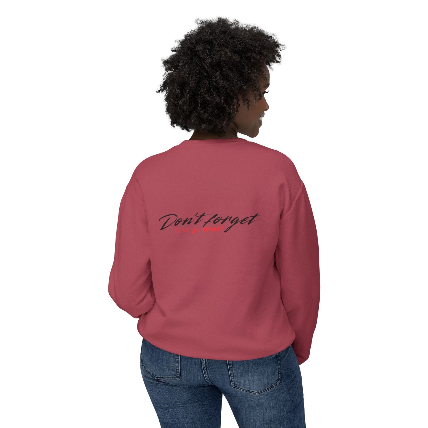 Love yourself Unisex Lightweight Crewneck Sweatshirt