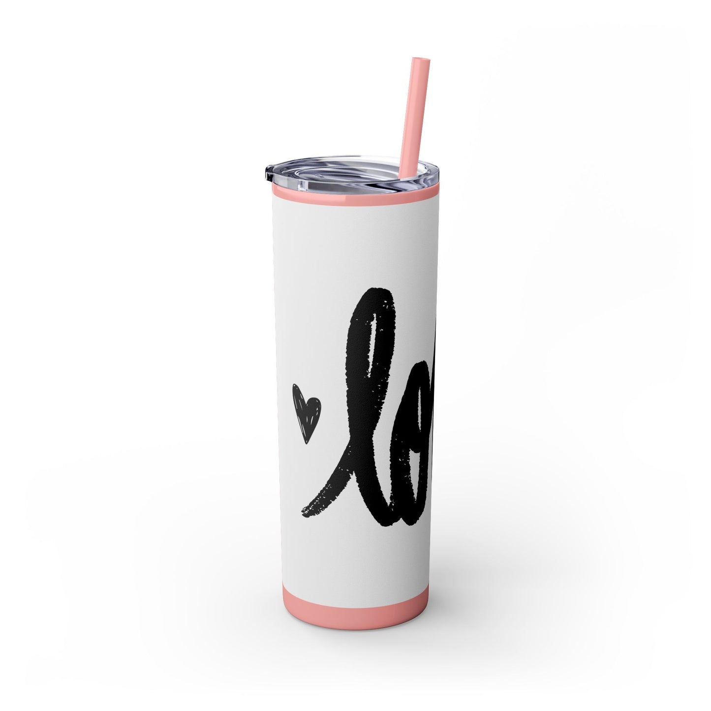 Love - Skinny Tumbler with Straw, 20oz