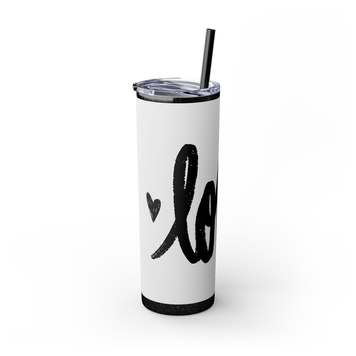 Love - Skinny Tumbler with Straw, 20oz