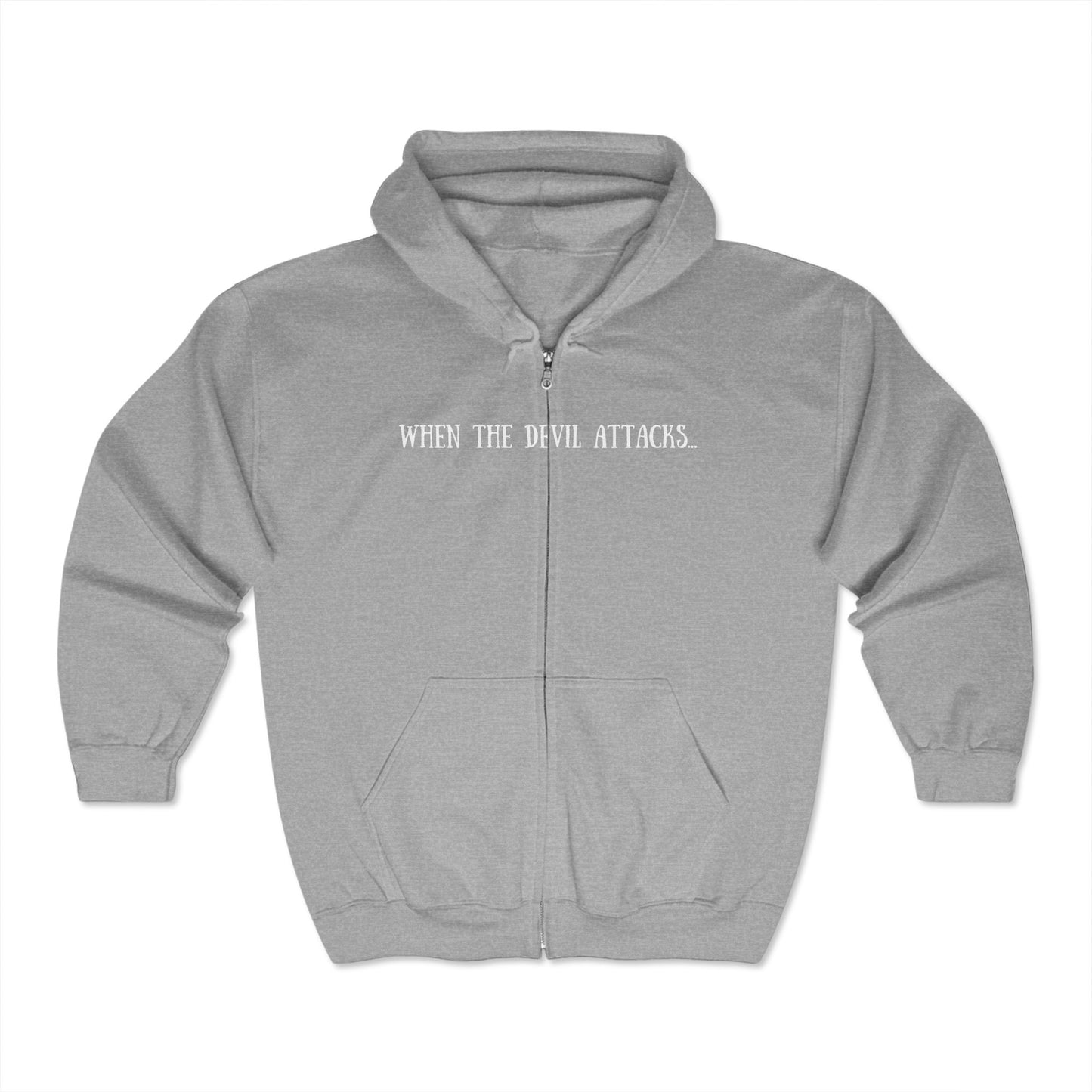 God Has My Back Unisex Heavy Blend™ Full Zip Hooded Sweatshirt