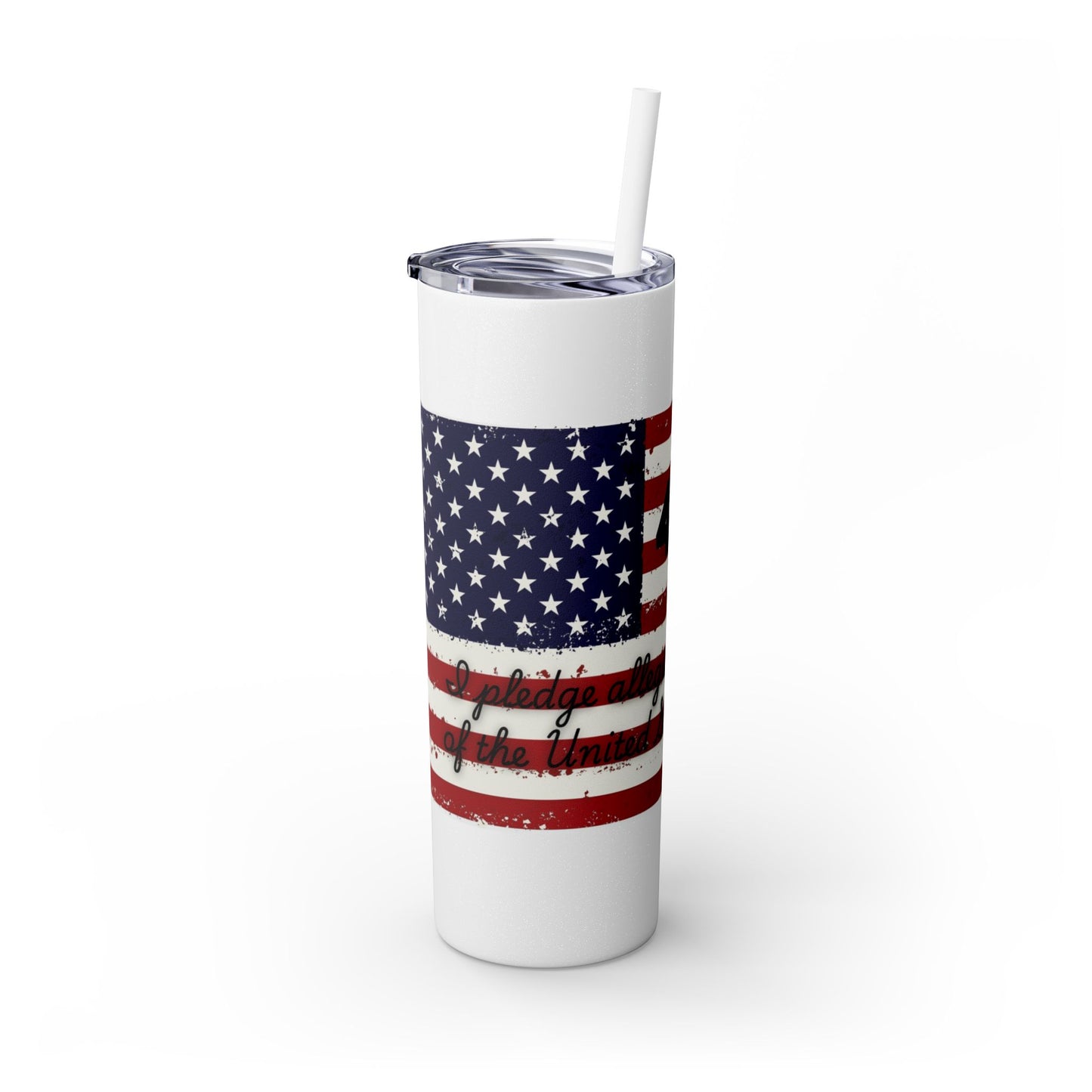 45_47 Trump Skinny Tumbler with Straw, 20oz