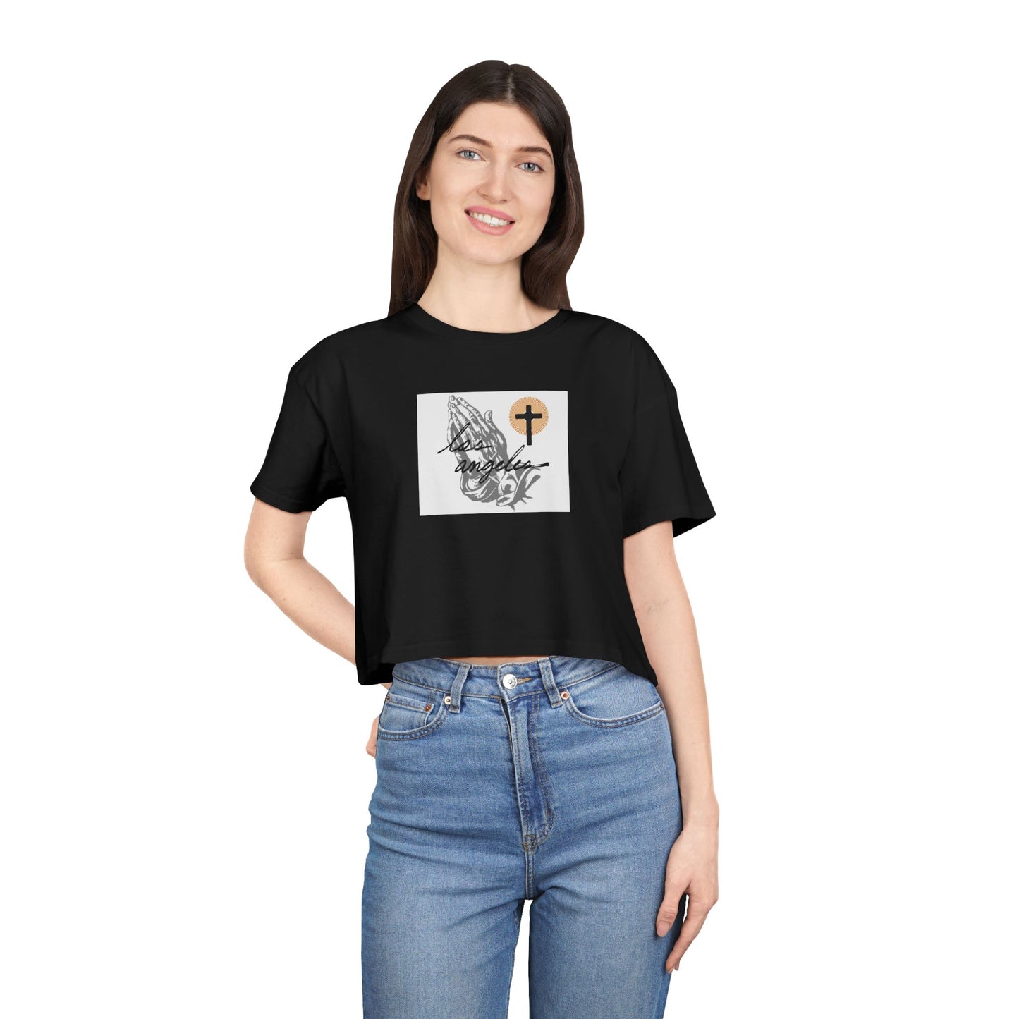 Pray for LA - Women's Crop Tee