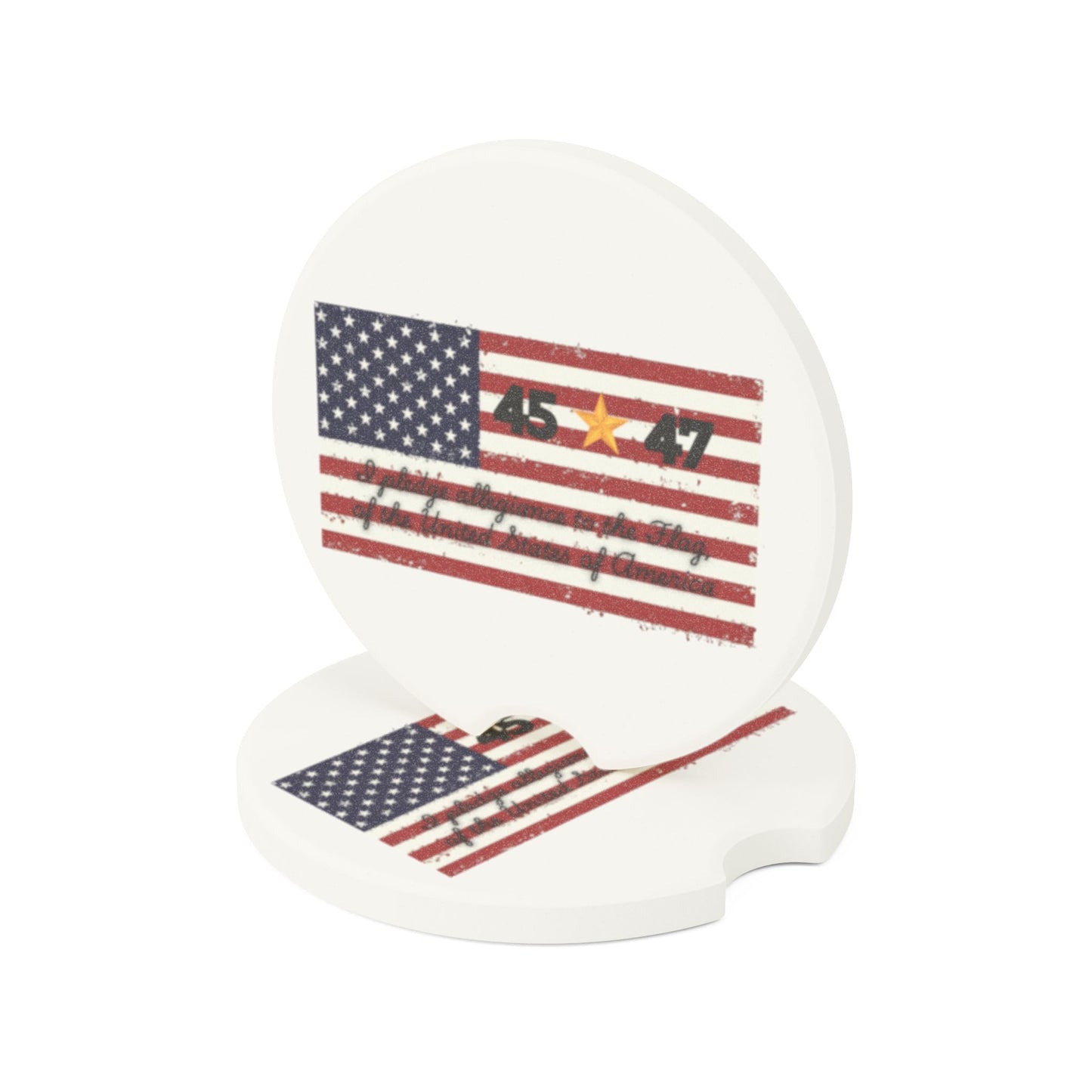 45*47- One Nation Soapstone Car Coaster