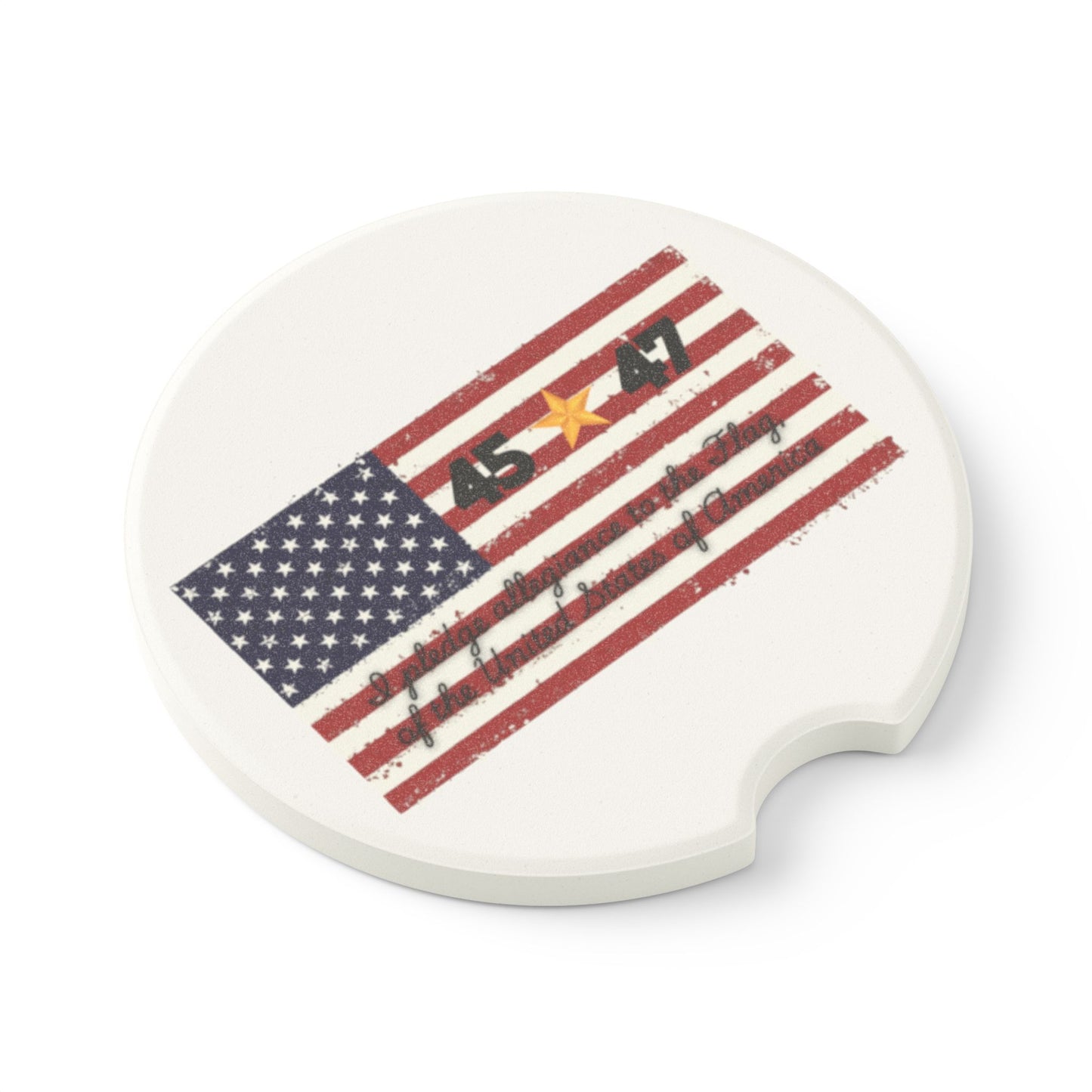 45*47- One Nation Soapstone Car Coaster