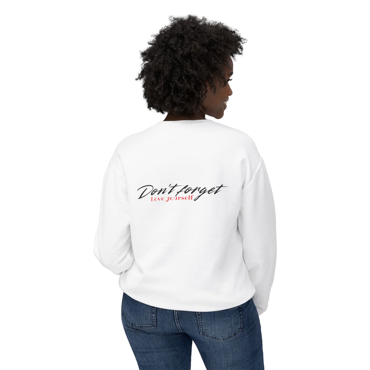 Love yourself Unisex Lightweight Crewneck Sweatshirt