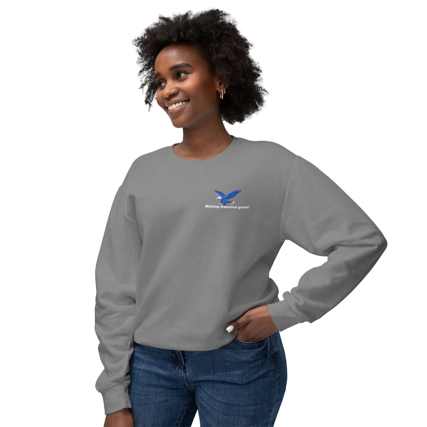 TRUMP DANCE! Unisex Lightweight Crewneck Sweatshirt